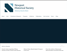 Tablet Screenshot of newporthistory.org